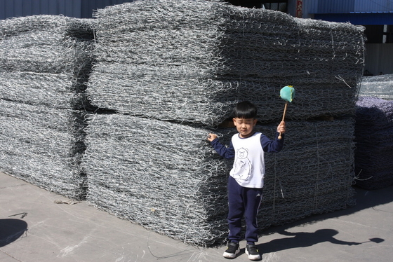 Personnalisation Galvanisée en alliage Gabion Corbeille haute résistance à la corrosion