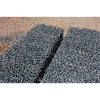 Résistance à la traction élevée 3,4 mm Galvanisée Gabion Maillage hexagonal pour la protection de la rive du fleuve