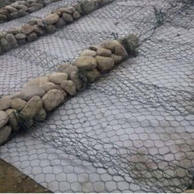 Paroi de support en gabion galvanisé soudé à l'endroit