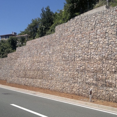Galfan à haute résistance à la traction Gabions soudés à la pointe pour l'aménagement paysager
