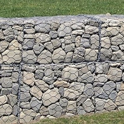 Galfan à haute résistance à la traction Gabions soudés à la pointe pour l'aménagement paysager
