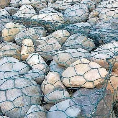 Galfan à haute résistance à la traction Gabions soudés à la pointe pour l'aménagement paysager