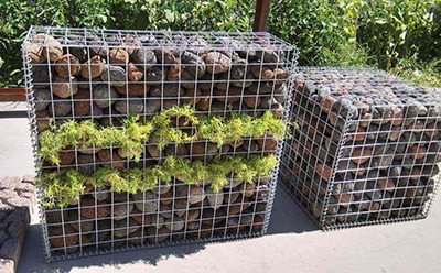 Pré-rempli Gabion galvanisés lourds en treillis métallique hexagonal panier anti-corrosion pour le quai de rivière