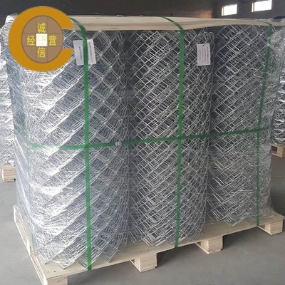 Maillage de clôture galvanisé à chaîne de fer avec revêtement en plastique