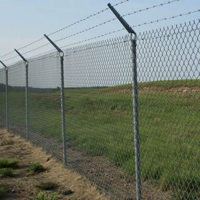 Système de clôture relié à une chaîne de fil d'alliage à haute traction avec 10% AL galvanisé au galfan