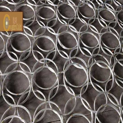 Fil galvanisé de 4 mm 10 * 5 m Maillage rond Réseau de barrière contre les chutes de roches